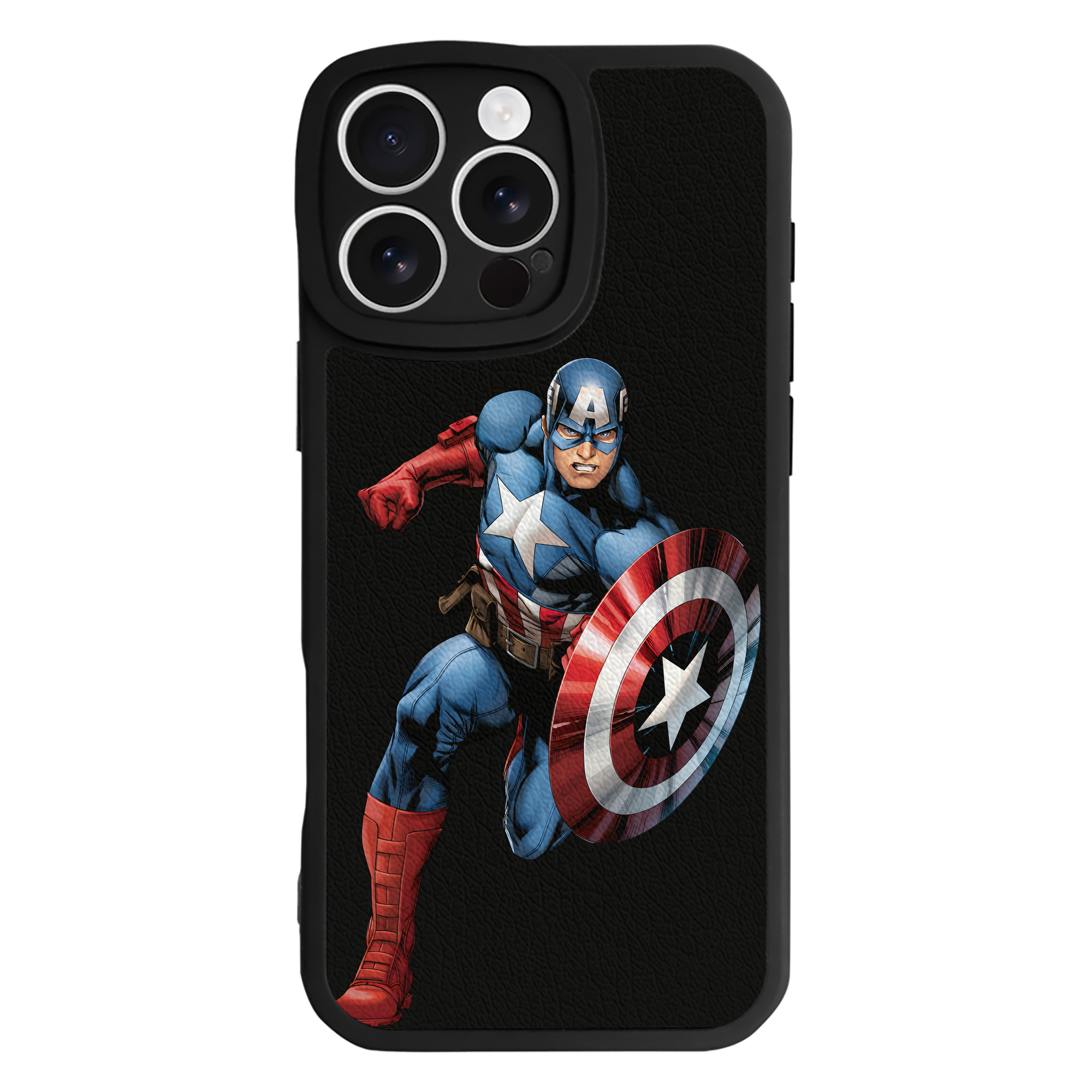 （画像用） アベンジャーズ The Avengers 【iPhone 16シリーズ対応】シリコンスマホケース（レザー調） 材質：シリコン
